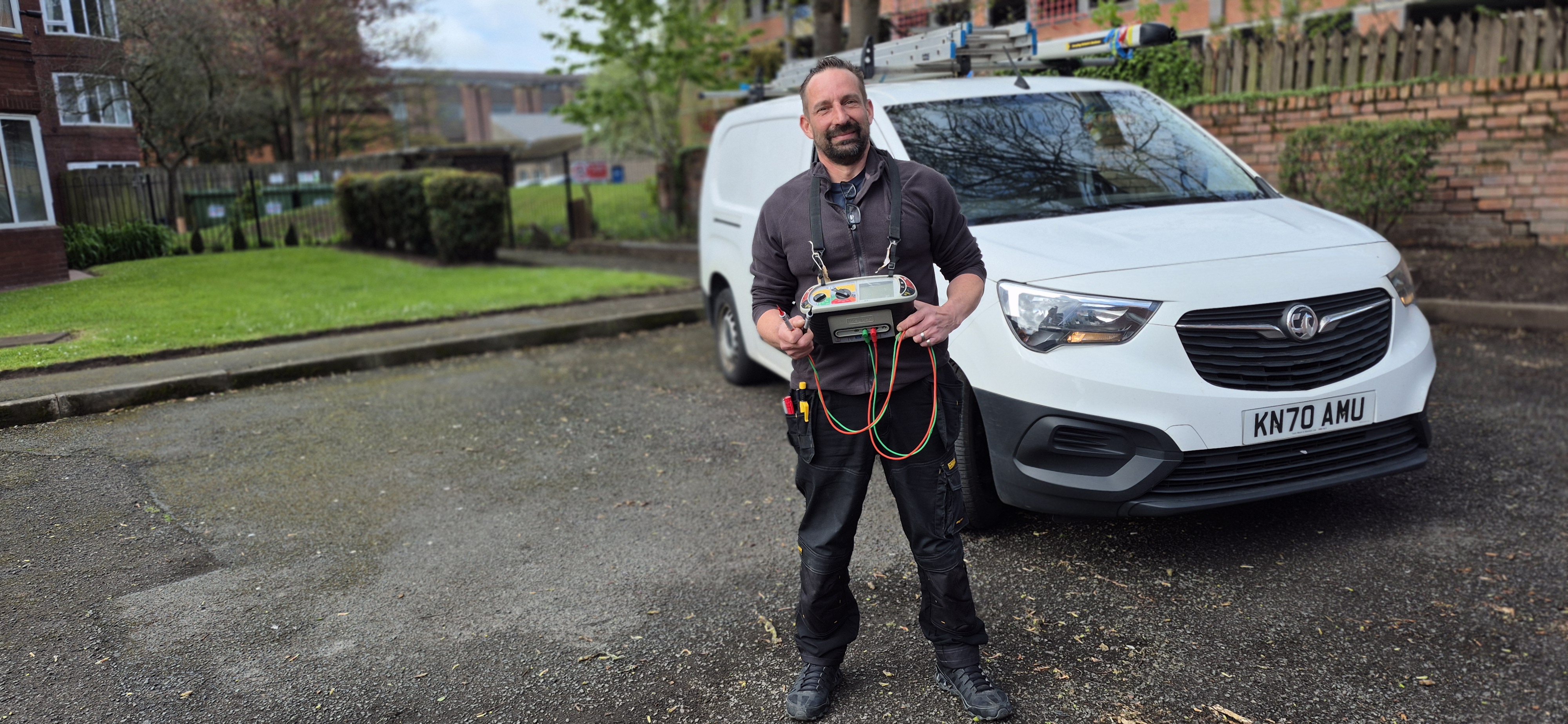 ANP Electrical Services — local NAPIT registered electrician with van and testing equipment